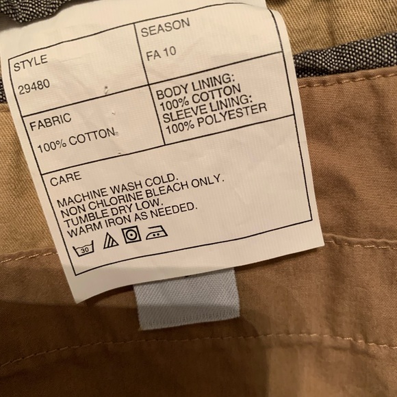 J CREW TRENCH COAT. SIZE SMALL - Picture 3 of 5